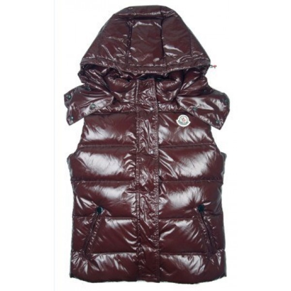 Moncler Donna Down gilet marrone uscita M39